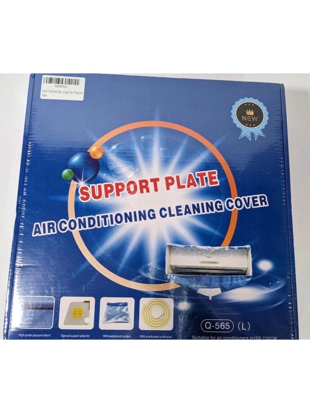 Air Conditioner Cleaning Cover Dust Washing Drain & Support Plates Split Q-565